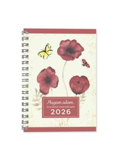   PD Calendar Határidőnapló Period A/5 heti önismereti piros 2026