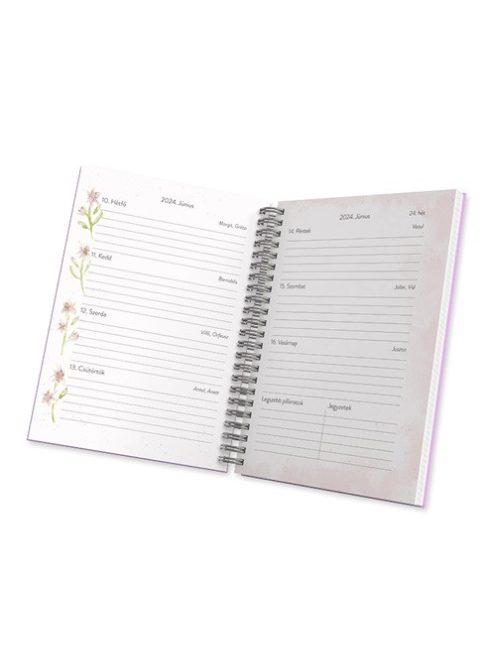 PD Calendar Határidőnapló Period A/5 heti önismereti piros 2026