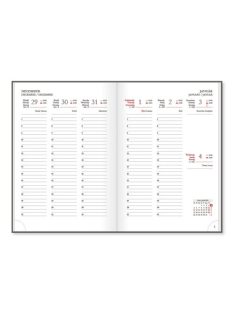   PD Calendar Határidőnapló Period DELUXE B/5 heti Rosetta papír 2026