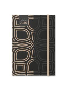   PD Calendar Határidőnapló Period Charme B/5 heti Black papír 2026