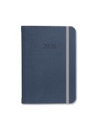 PD Calendar Határidőnapló Period Velour B/6 heti gumis kék 2026
