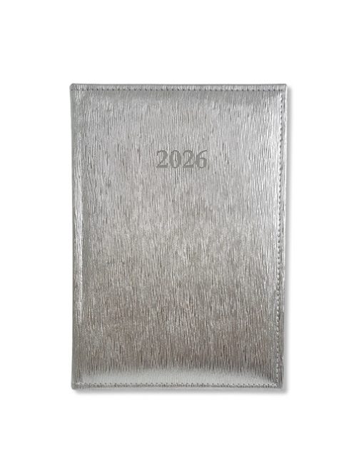 PD Calendar Határidőnapló Period Lamé B/6 heti körbev. Lamé ezüst 2026