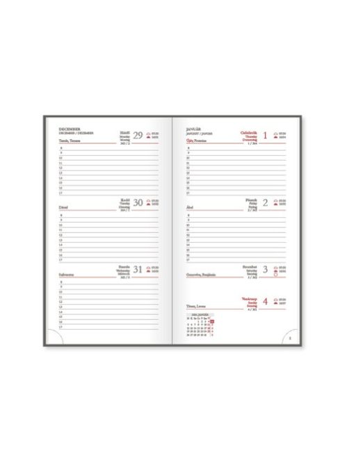 PD Calendar Határidőnapló Period Abstract Zsebnaptár álló Tiles papír 2026