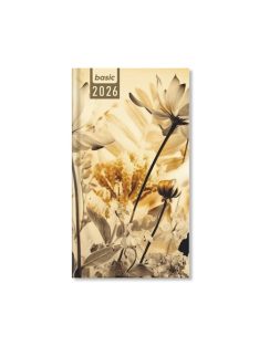   PD Calendar Határidőnapló Period Basic Zsebnaptár álló Wildflowers papír 2026