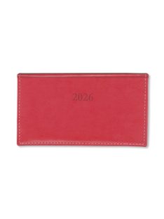   PD Calendar Határidőnapló Period Border Zsebnaptár fekvő  körbev. Korall 2026