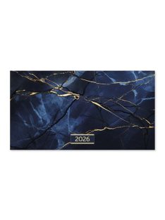 PD Calendar Naptár Tűzött mini zseb fekvő Blue 2026