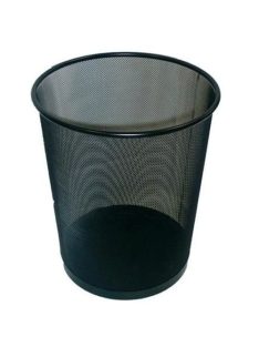 Noname Papírkosár fémhálós fekete