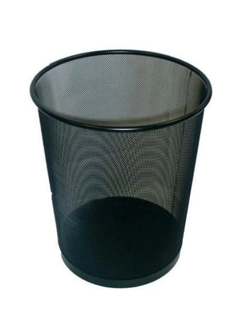 Noname Papírkosár fémhálós fekete