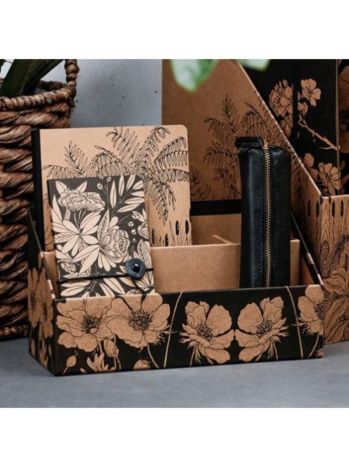 Clairefontaine Levéltartó Clairefontaine Le Cerisier Blanc, rekeszes, 25x10x14cm