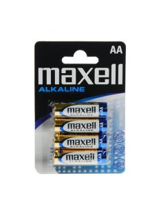 Maxell Elem Maxell alkáli LR6 AA ceruza 4 db/csomag