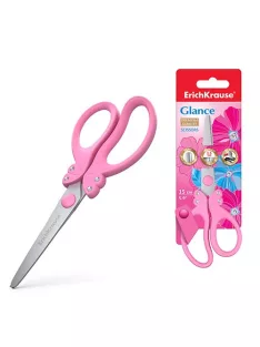   ErichKrause Olló ErichKrause Glance 15 cm iskolai kerek rozsdamentes acél bliszteres