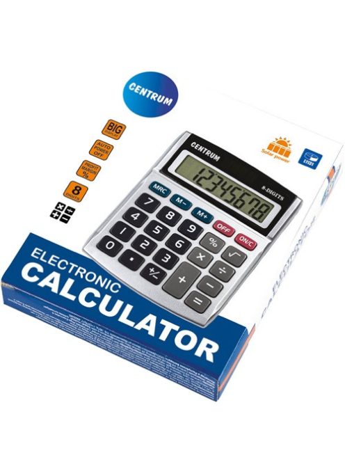 Centrum Számológép Centrum asztali 130x110x18 mm szürke