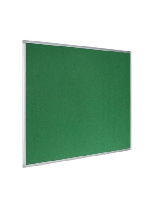 Bi-Office Üzenőtábla Bi-Office aluminium keretes 90x60 cm tűzhető textil zöld felülettel, újrahasznosított