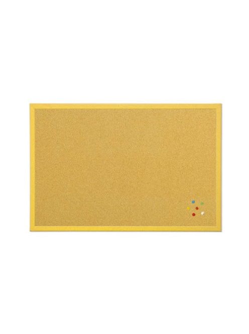Bi-Office Parafatábla Bi-Office fakeretes 40x60 cm sárga