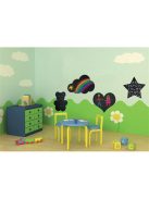 Securit Krétatábla Securit Sziluett 30x50 cm Mackó - tartalmaz tábla markert és falra ragasztó csíkot 30x50cm