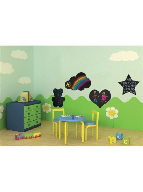 Securit Krétatábla Securit Sziluett 30x50 cm Mackó - tartalmaz tábla markert és falra ragasztó csíkot 30x50cm