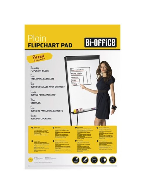 Bi-Office Flipchart papír Bi-Office 59x81 cm 55g 20 ív/csomag sima