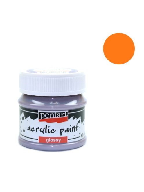 Pentart Kreatív akrilfesték Pentart fényes 50 ml narancssárga