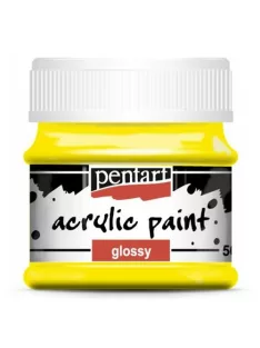 Pentart Kreatív akrilfesték Pentart fényes 50 ml sárga