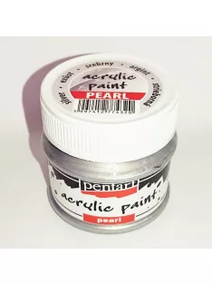   Pentart Kreatív akrilfesték Pentart gyöngyház 50 ml ezüst