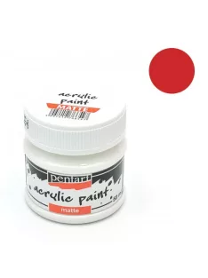   Pentart Kreatív akrilfesték Pentart matt 50 ml kármin piros 9001