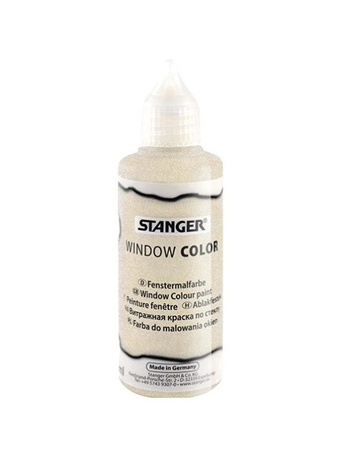 Stanger Kreatív üvegmatrica festék Stanger 80 ml csillám arany