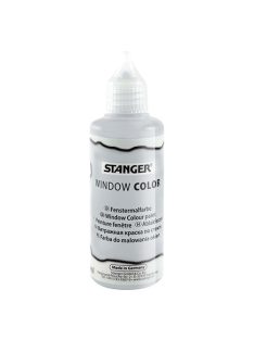   Stanger Kreatív üvegmatrica festék Stanger 80 ml csillám ezüst