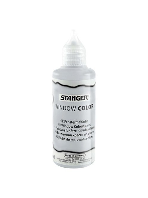 Stanger Kreatív üvegmatrica festék Stanger 80 ml csillám ezüst