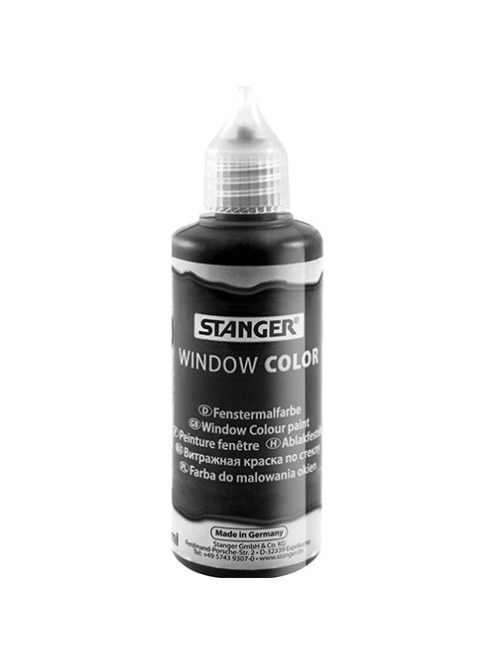 Stanger Kreatív üvegmatrica festék Stanger 80 ml fekete