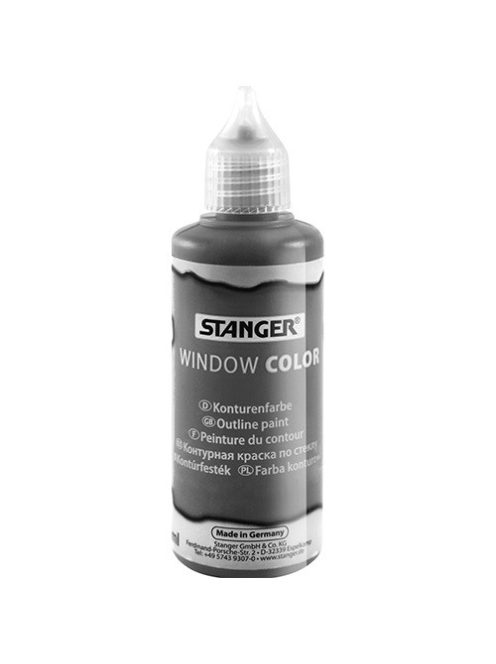 Stanger Kreatív üvegmatrica festék Stanger 80 ml kontúr ólom