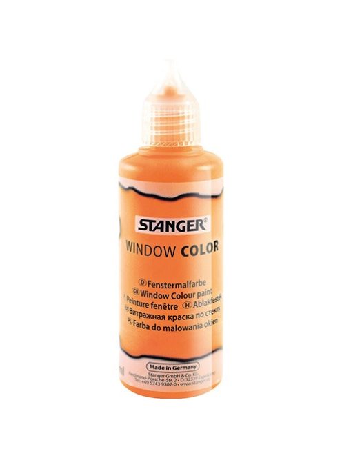 Stanger Kreatív üvegmatrica festék Stanger 80 ml neon narancssárga