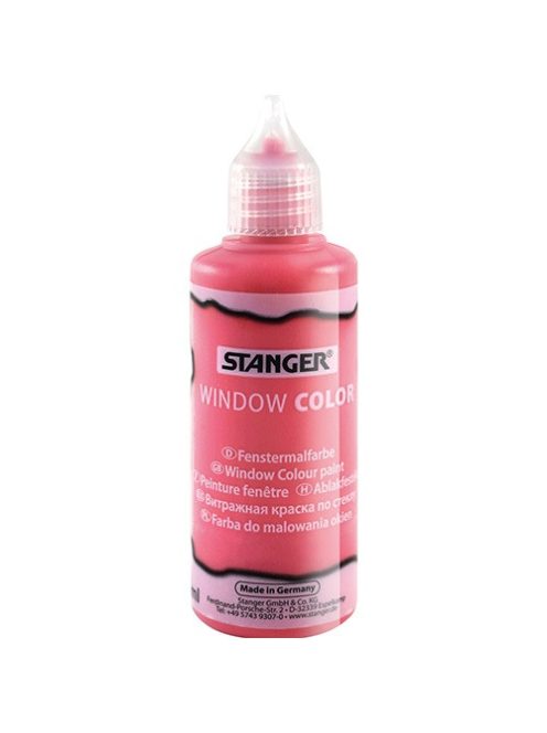 Stanger Kreatív üvegmatrica festék Stanger 80 ml piros