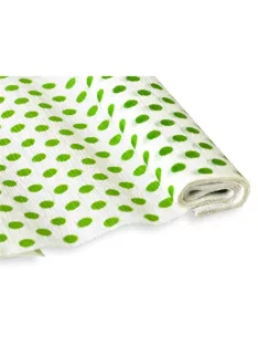   Jolly Krepp-papír Jolly 50x200 cm 28g/m2 fehér zöld pöttyökkel