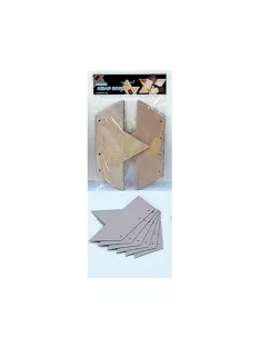   Noname Kreatív papír scrapbooking csillag 12.5x21.5 cm 6 db/csomag