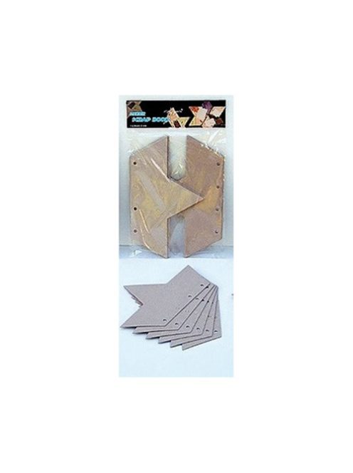 Noname Kreatív papír scrapbooking csillag 12.5x21.5 cm 6 db/csomag
