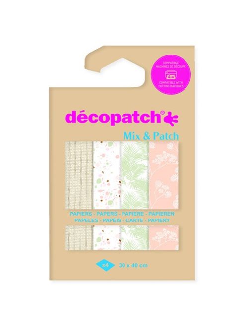 Décopatch Kreatív decoupage papír Clairefontaine Décopatch 4 mintával ref. DP033C