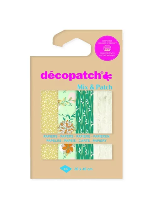 Décopatch Kreatív decoupage papír Clairefontaine Décopatch 4 mintával ref. DP035C