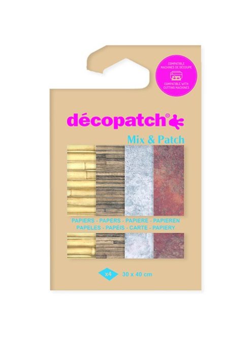 Décopatch Kreatív decoupage papír Clairefontaine Décopatch 4 mintával ref. DP040C