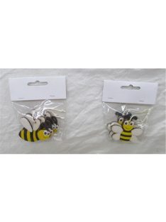QX Kreatív dekoráció méhecskék fa 4 db/csomag 2 féle