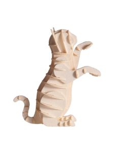 Fridolin 3D papírmodell Fridolin Fehér macska