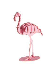 Fridolin 3D papírmodell Fridolin Flamingó