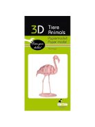 Fridolin 3D papírmodell Fridolin Flamingó