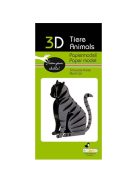 Fridolin 3D papírmodell Fridolin Fekete macska
