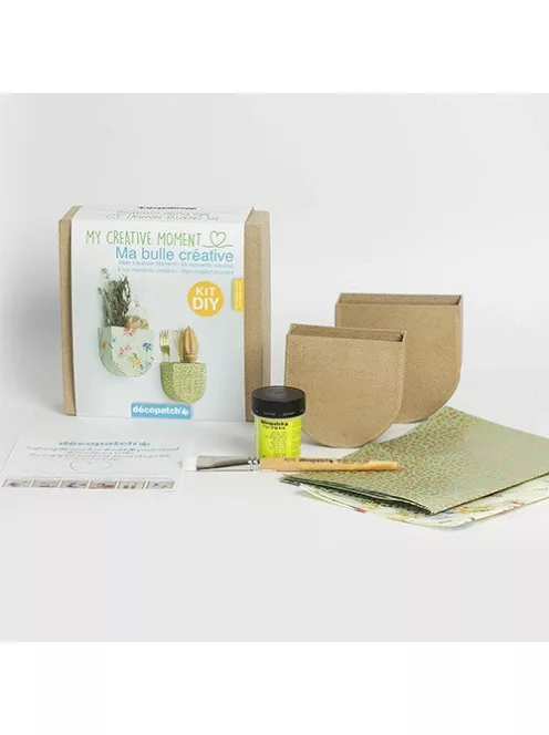 Décopatch Kreatív decoupage készlet Clairefontaine Décopatch My creative moment - Fali dísztároló