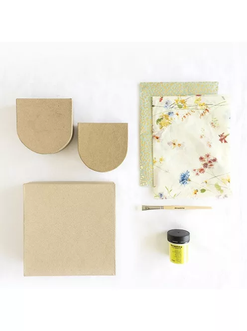 Décopatch Kreatív decoupage készlet Clairefontaine Décopatch My creative moment - Fali dísztároló