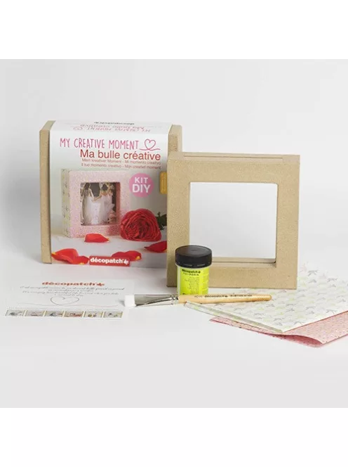 Décopatch Kreatív decoupage készlet Clairefontaine Décopatch My creative moment - Képkeret