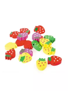Craft with Fun Kreatív CF fa figura eper 25 db/csomag