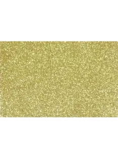   Noname Kreatív dekorgumilap öntapadós 20x30 cm 2 mm glitteres arany