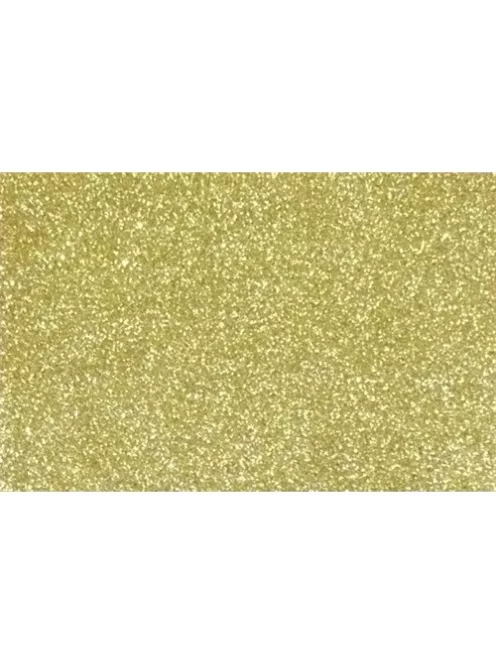 Noname Kreatív dekorgumilap öntapadós 20x30 cm 2 mm glitteres arany
