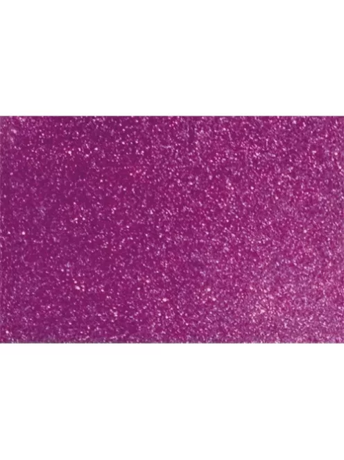 Noname Kreatív dekorgumilap öntapadós 20x30 cm 2 mm glitteres ciklámen